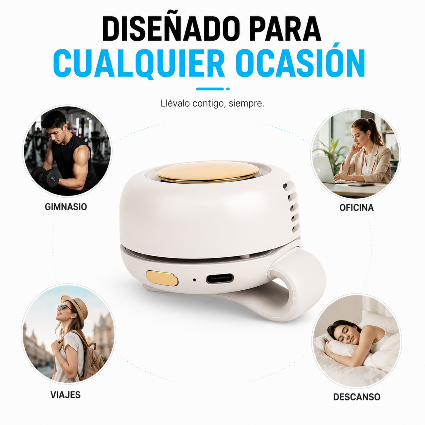 Mini Wearable Travel Fan